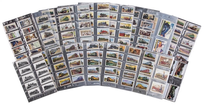 1930s-1980s Railroad-Themed Overseas Issue Complete Sets Collection (18 Different)